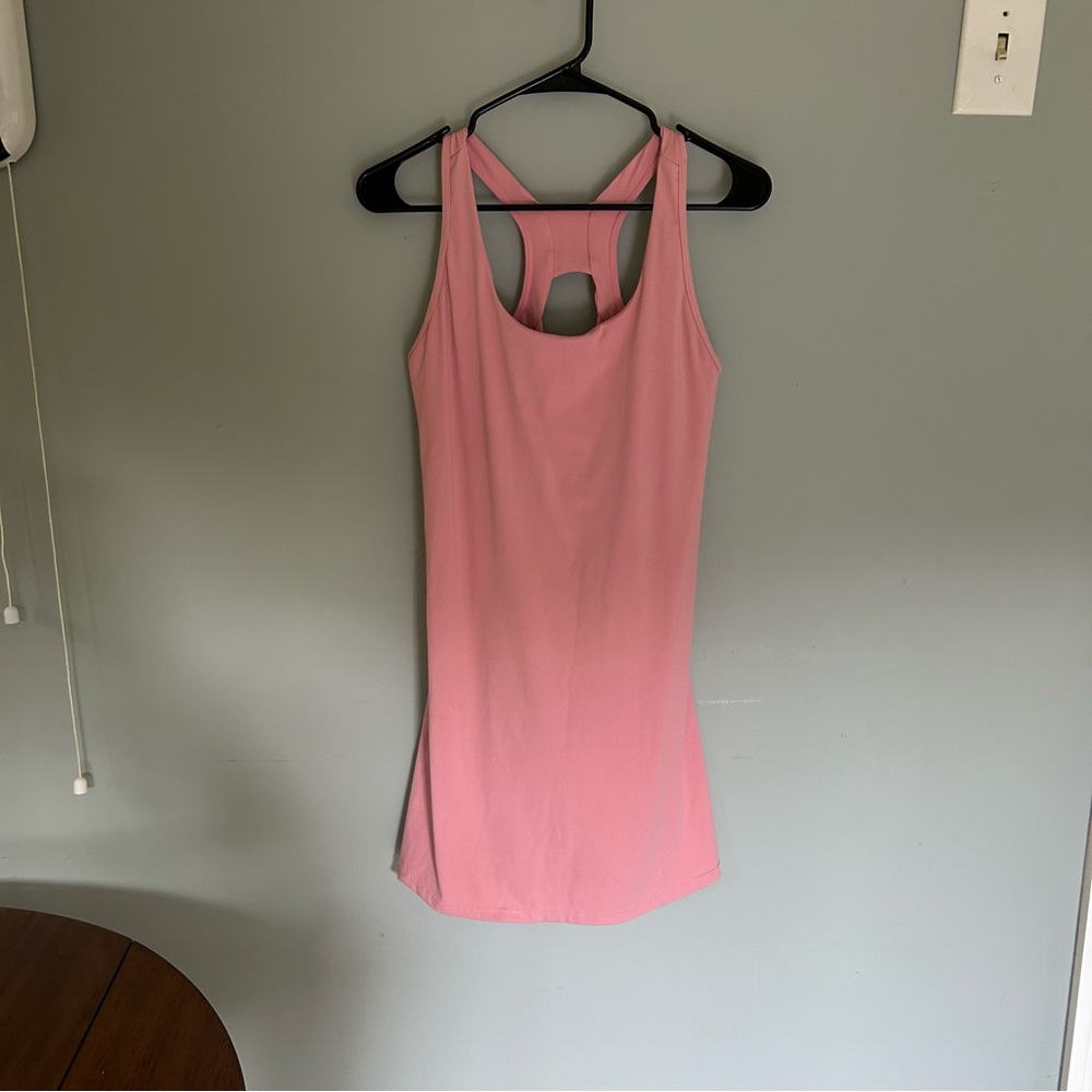 Pink Athletic Dress with built in Shorts
